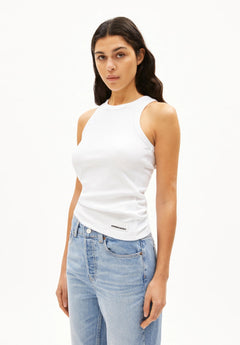 ARMEDANGELS - KANITAA Ripp - Top • white - Top - ROSA ECK