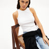 ARMEDANGELS - KANITAA Ripp - Top • white - Top - ROSA ECK