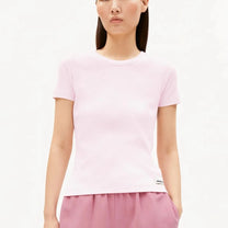ARMEDANGELS - KARDAA Ripp T-Shirt • pink mist - ROSA ECK