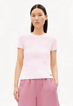 ARMEDANGELS - KARDAA Ripp T-Shirt • pink mist - ROSA ECK