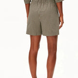 ARMEDANGELS - Kariert Shorts aus Seersucker • foam - dried palm - ROSA ECK