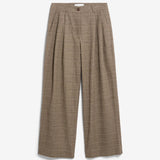 Karierte Bundfaltenhose • claystone-sand stone