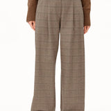 ARMEDANGELS - Karierte Bundfaltenhose • claystone-sand stone - ROSA ECK