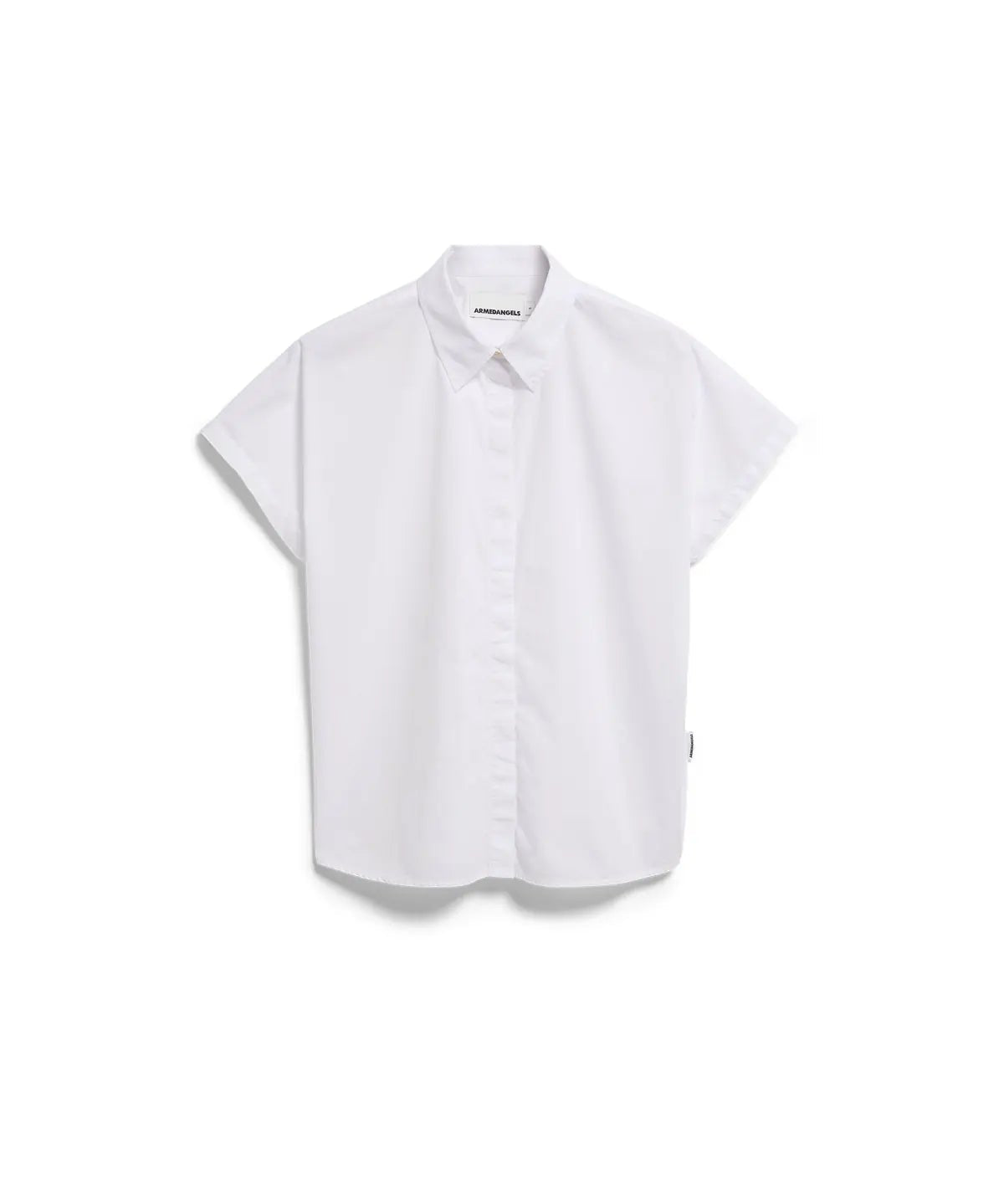 ARMEDANGELS - LARISAANA Popelin Bluse • white - ROSA ECK