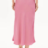 ARMEDANGELS - LENOVAA Satin Slip Rock • washed berry - ROSA ECK