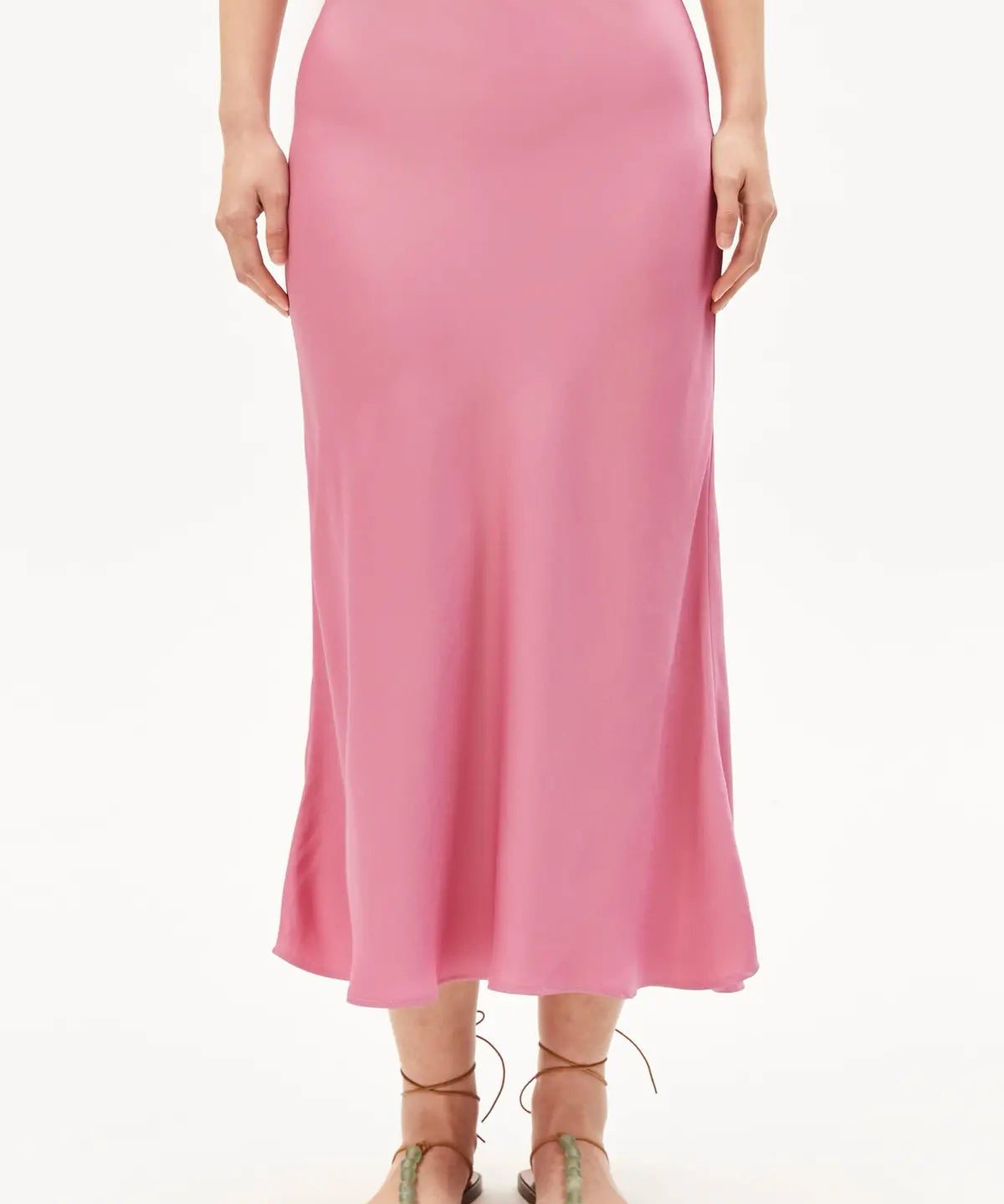 ARMEDANGELS - LENOVAA Satin Slip Rock • washed berry - ROSA ECK