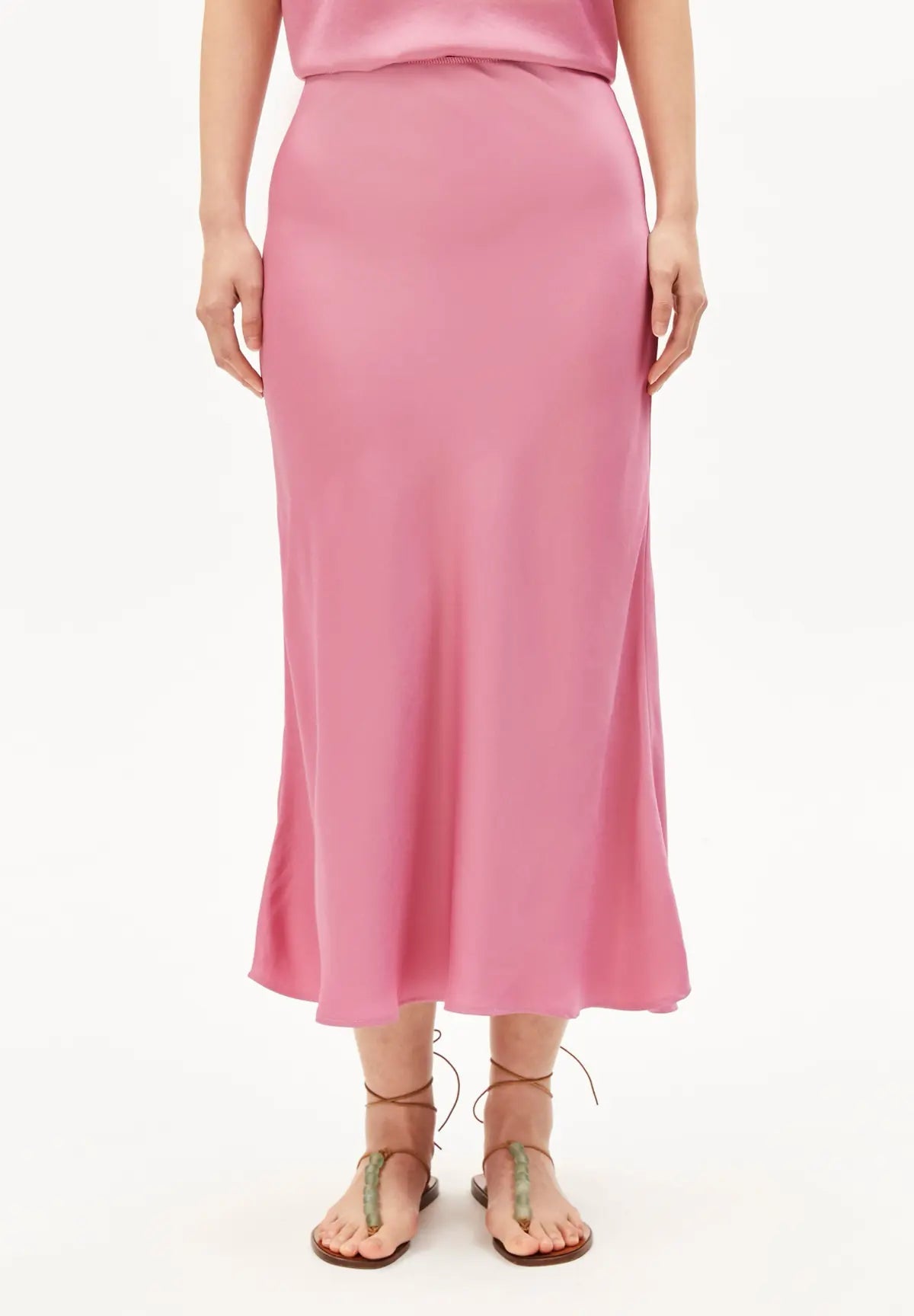 ARMEDANGELS - LENOVAA Satin Slip Rock • washed berry - ROSA ECK