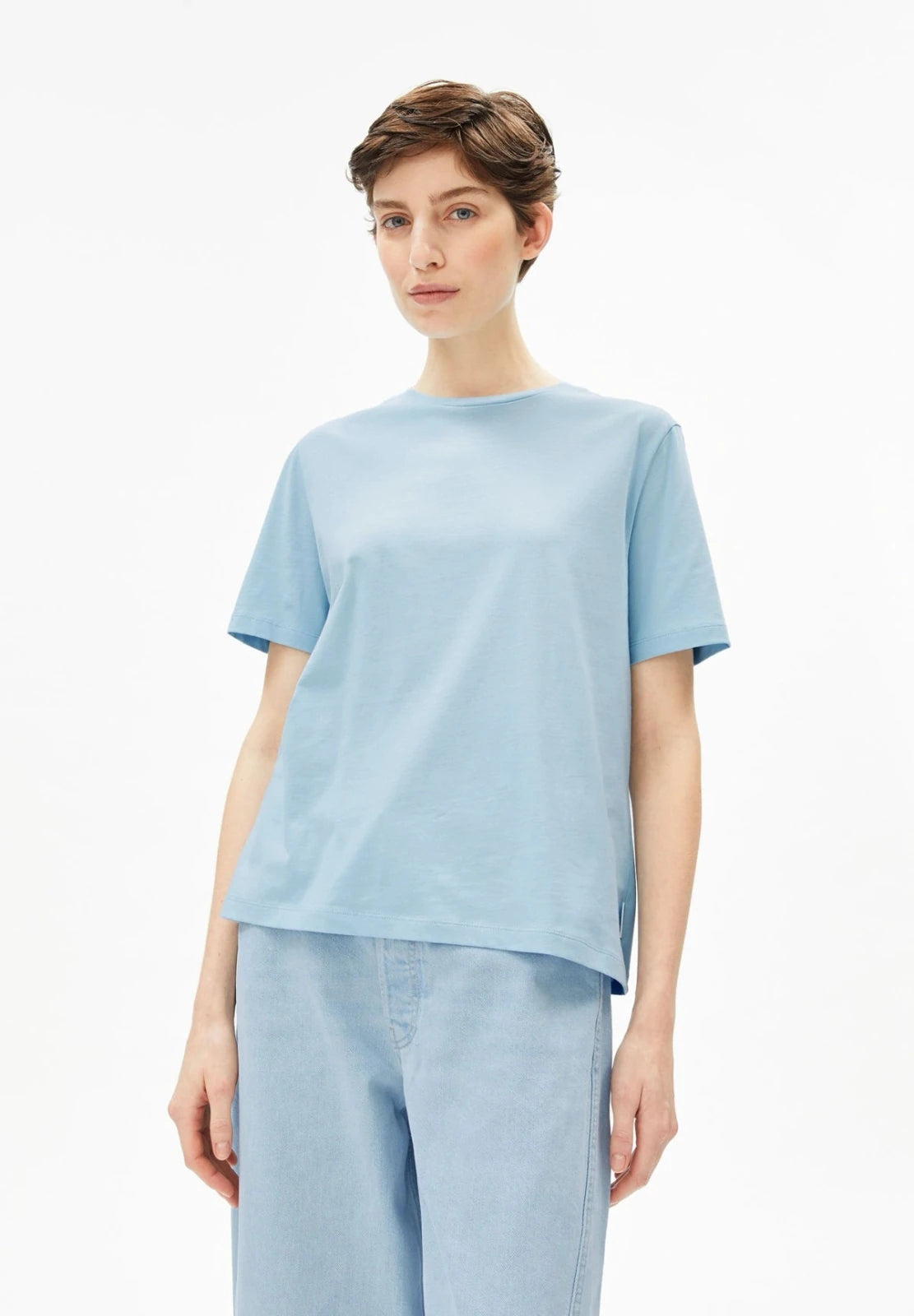 ARMEDANGELS - LUALAA T-Shirt • blue glow - T-Shirt - ROSA ECK