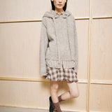 Mohair-Mix Strick-Hoodie • honey melange