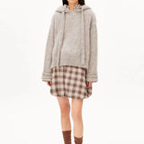 ARMEDANGELS - Mohair-Mix Strick-Hoodie • honey melange - ROSA ECK