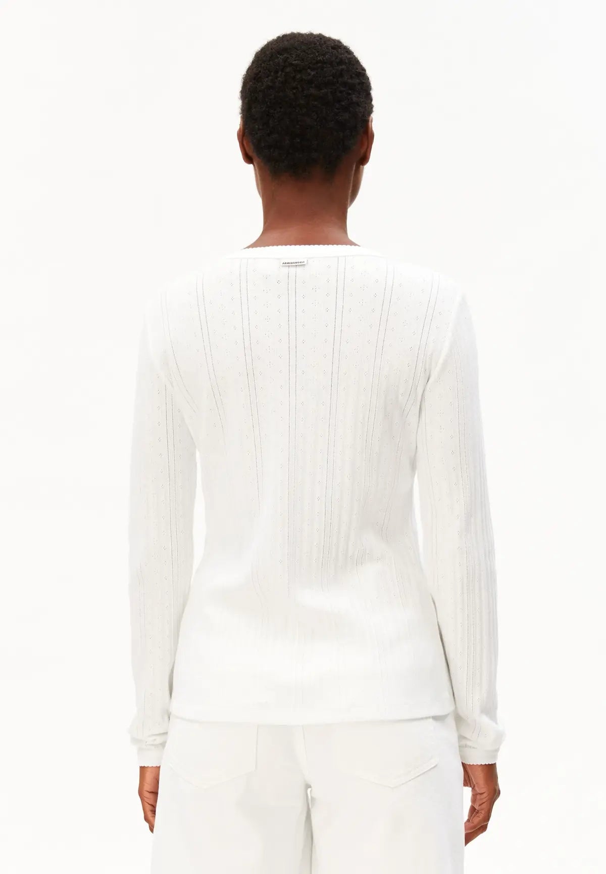 ARMEDANGELS - Pointelle Cardigan • white - ROSA ECK