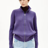 ARMEDANGELS - REBECCAA GMT DYE Cardigan • indigo lilac - Cardigan - ROSA ECK