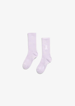 ARMEDANGELS - SAAMUS BOLD Socken • moonlit lilac - ROSA ECK