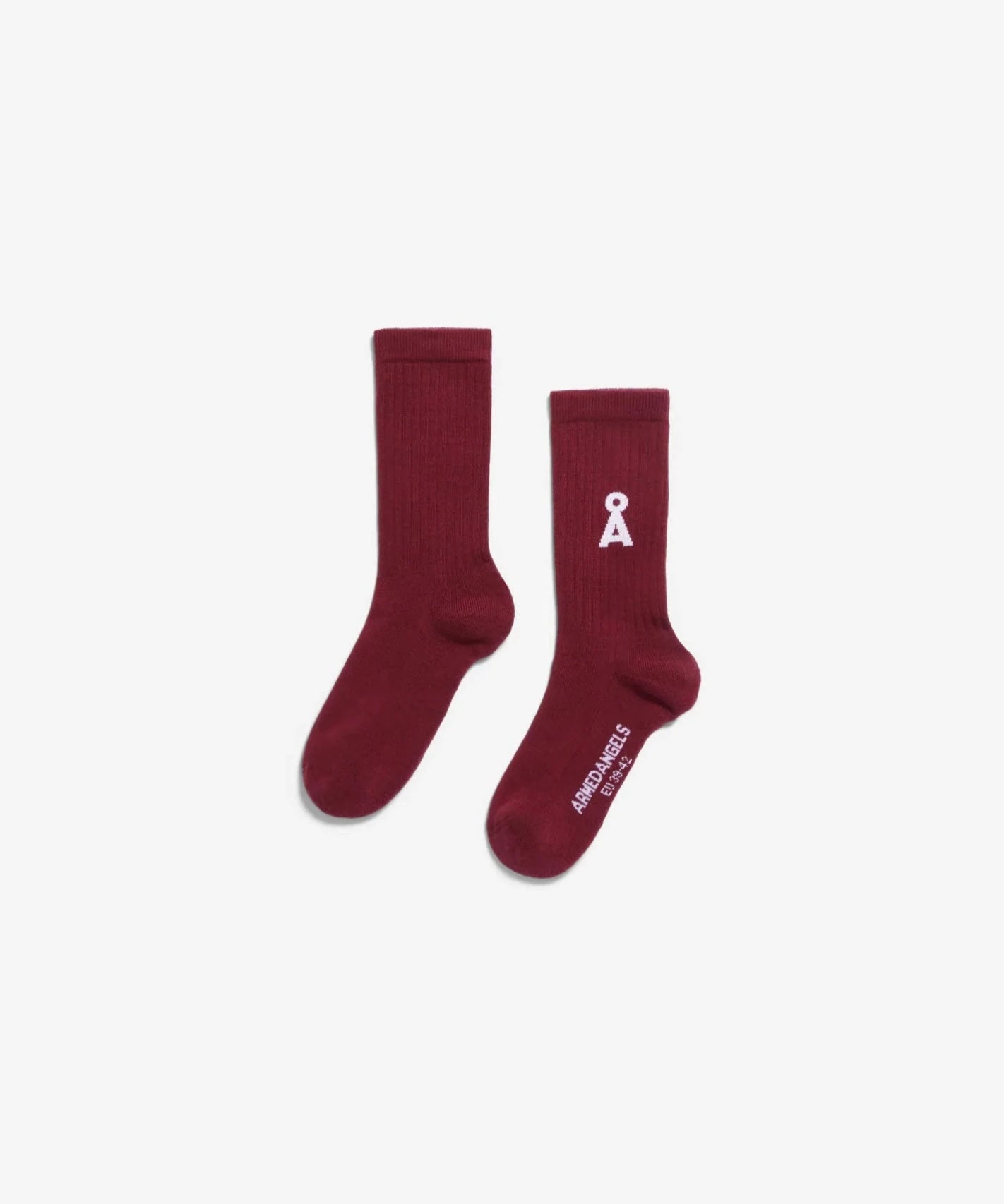 ARMEDANGELS - SAAMUS BOLD Socken • velvet red - ROSA ECK