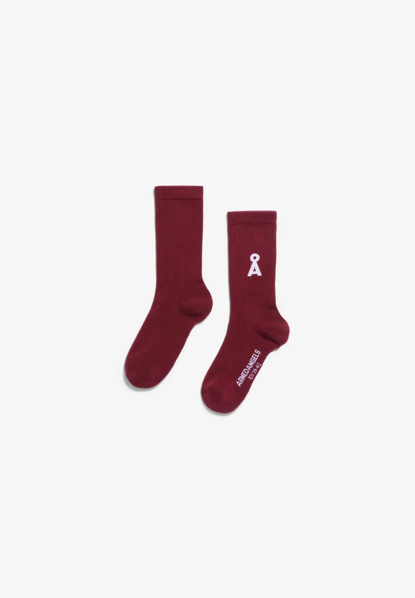 ARMEDANGELS - SAAMUS BOLD Socken • velvet red - ROSA ECK