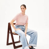 ARMEDANGELS - SILJIAAS Strickshirt aus Bio - Baumwoll - Mix | rosalilly - Shirt - ROSA ECK - 