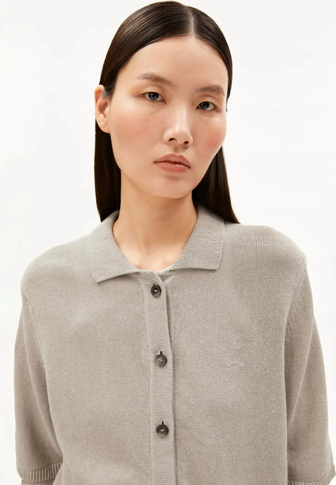 ARMEDANGELS - Strick Cardigan aus Leinenmix • sandstone - ROSA ECK