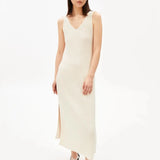 ARMEDANGELS - Strickkleid aus Leinenmix • undyed - ROSA ECK