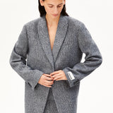 ARMEDANGELS - Tweed Oversized Blazer • mid grey melange-oatmilk - ROSA ECK