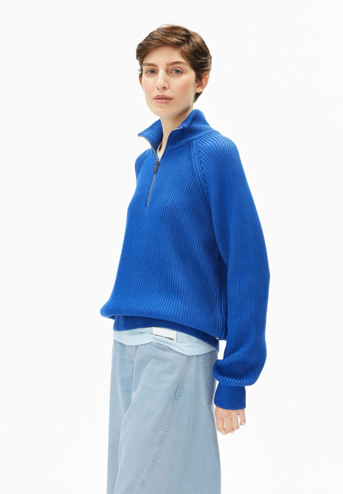 ARMEDANGELS - VANISÉ Strickpullover • dynamo blue - light dynamo blue - Pullover - ROSA ECK