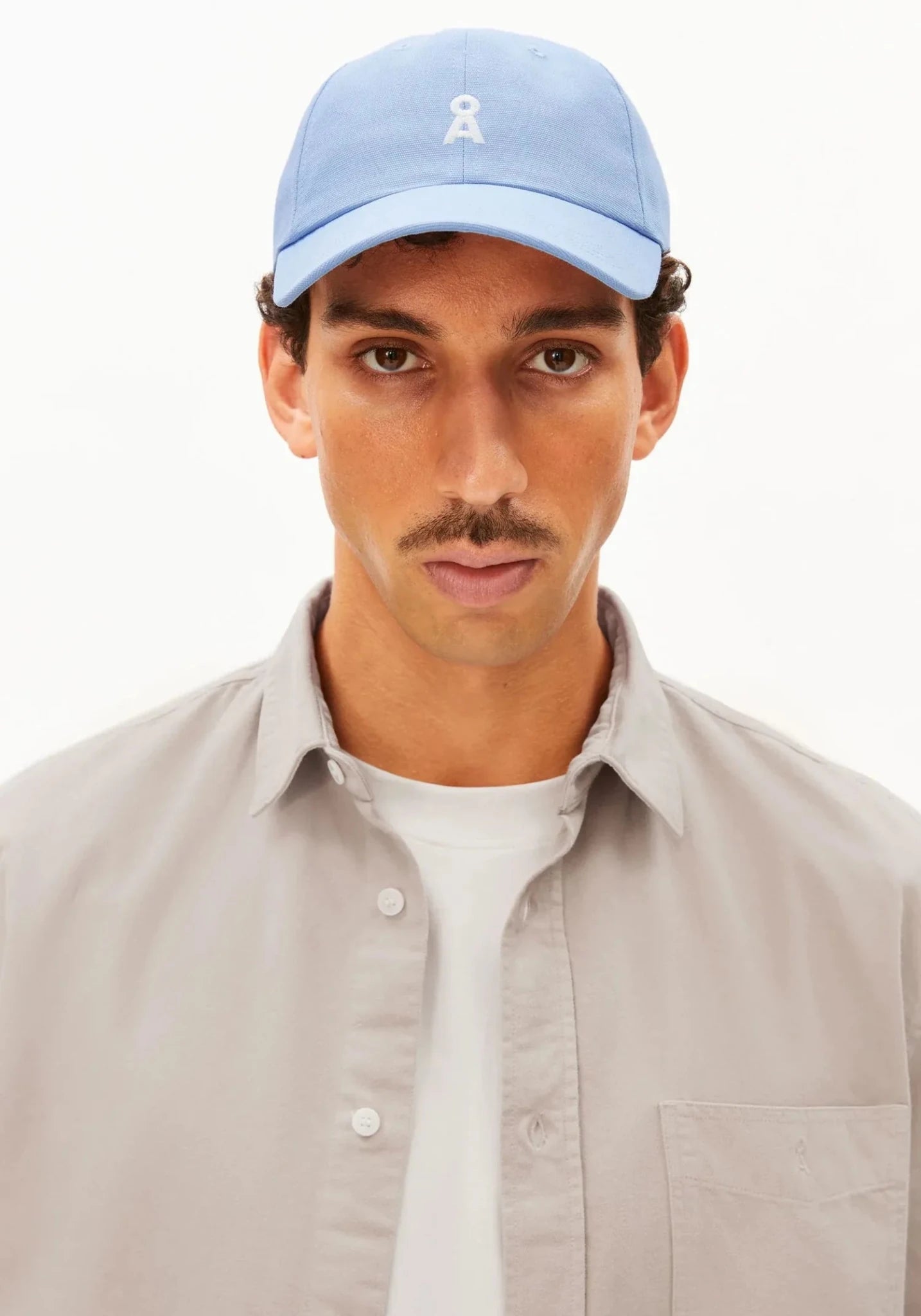 ARMEDANGELS - YENAAS BOLD Cap • Wedgwood - ROSA ECK