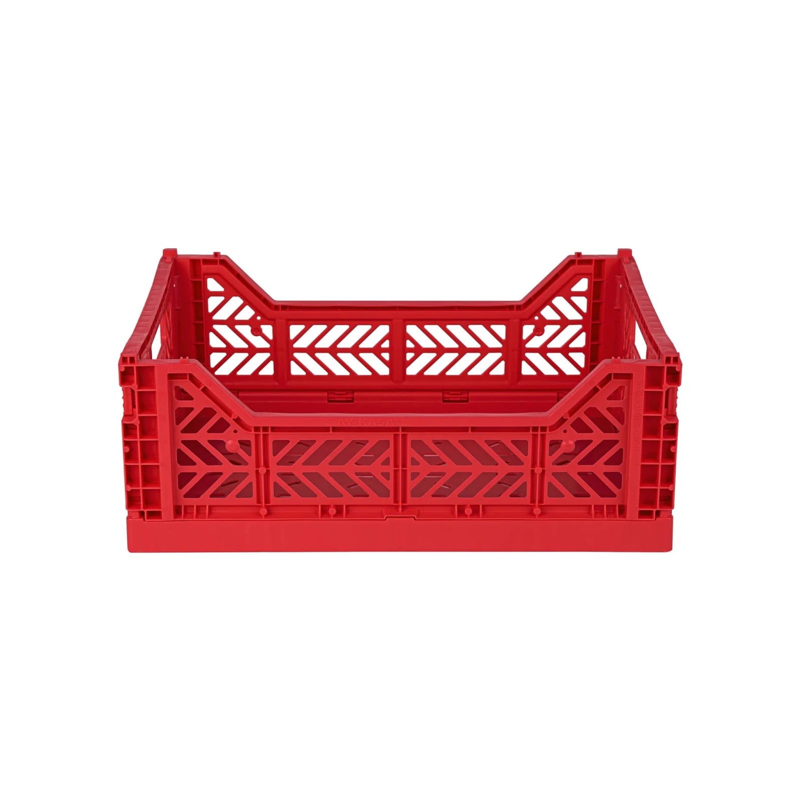 Aykasa Faltkiste Midi in Red (Rot), stapelbare Klappbox – ROSA ECK