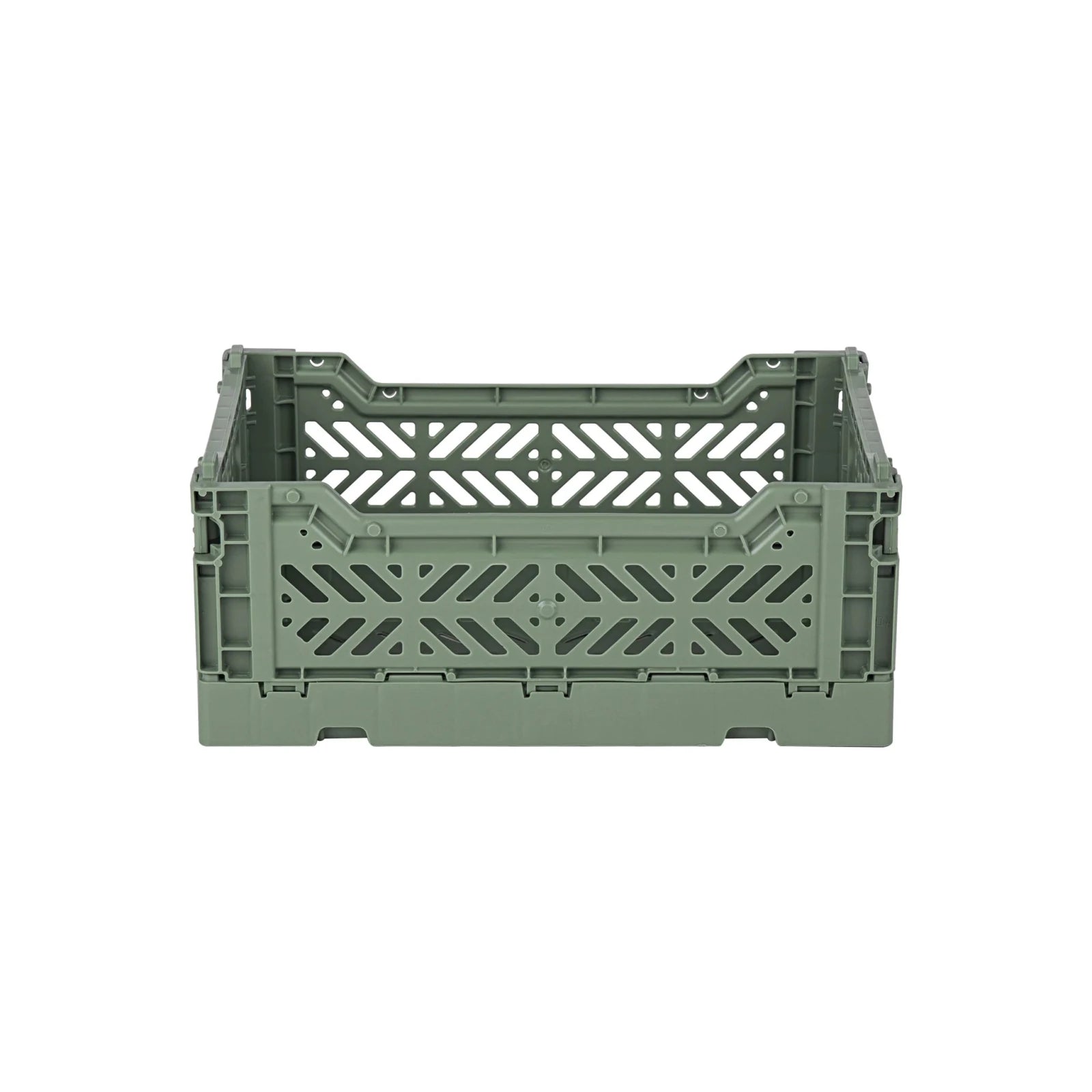 Aykasa Faltkiste Mini in Almond Green (Grün), stapelbare Klappbox – ROSA ECK