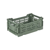 Aykasa Faltkiste Mini in Almond Green (Grün), stapelbare Klappbox – ROSA ECK