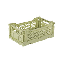 Aykasa Faltkiste Mini in Lime Cream (Grün), stapelbare Klappbox – ROSA ECK