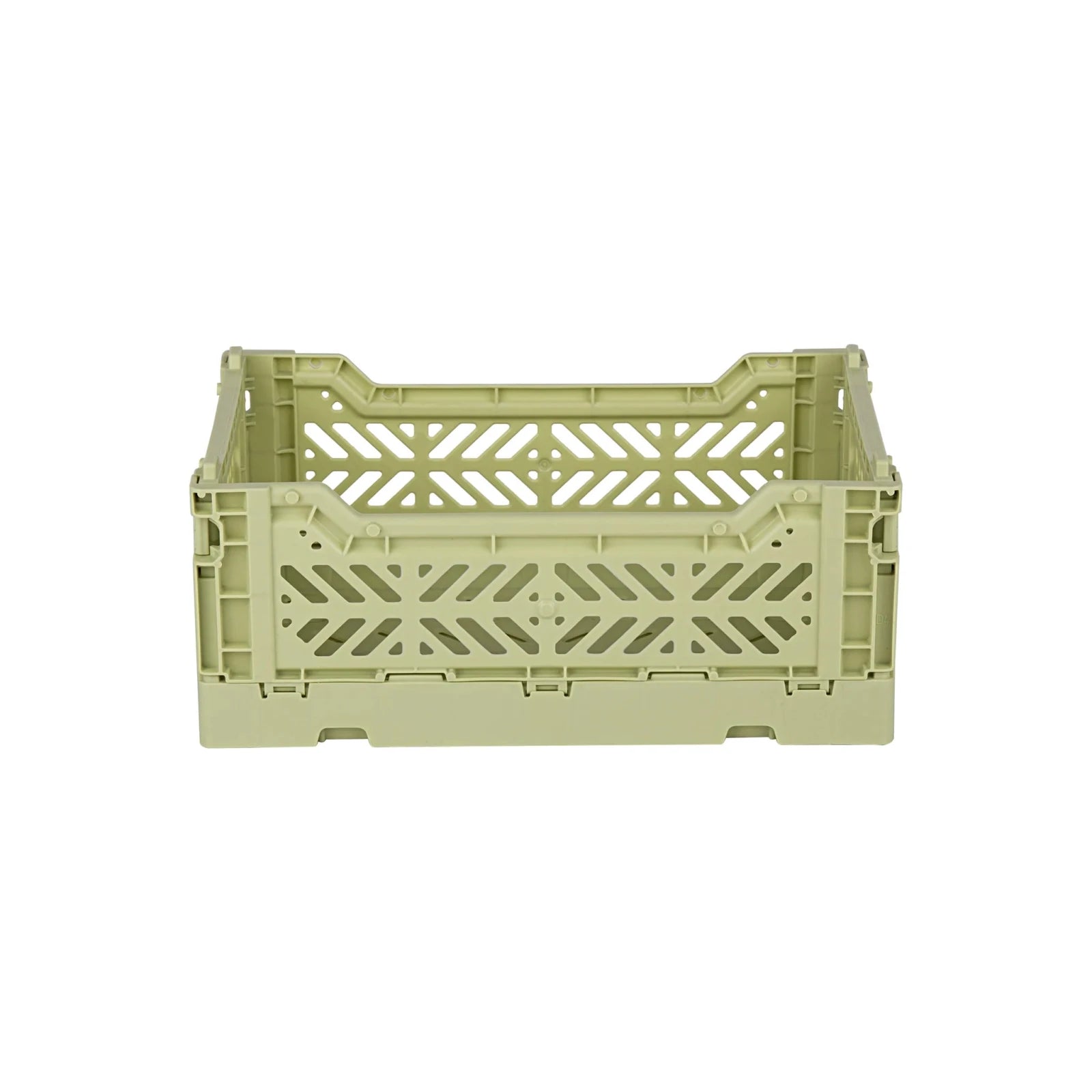 Aykasa Faltkiste Mini in Lime Cream (Grün), stapelbare Klappbox – ROSA ECK