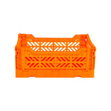 Aykasa Faltkiste Mini in Neon Orange (Orange), stapelbare Klappbox – ROSA ECK