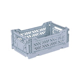 Aykasa Faltkiste Mini in Pale Blue (Blau), stapelbare Klappbox – ROSA ECK