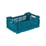 Aykasa Faltkiste Mini in Peacock Green (Grün), stapelbare Klappbox – ROSA ECK