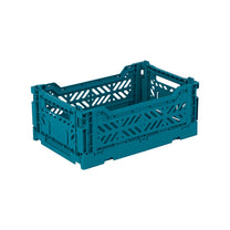 Aykasa Faltkiste Mini in Peacock Green (Grün), stapelbare Klappbox – ROSA ECK