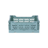 Aykasa Faltkiste Mini in Teal (Türkis), stapelbare Klappbox – ROSA ECK