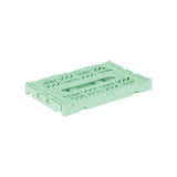 Aykasa Faltkiste Mini in Warm Mint (Grün), stapelbare Klappbox – ROSA ECK