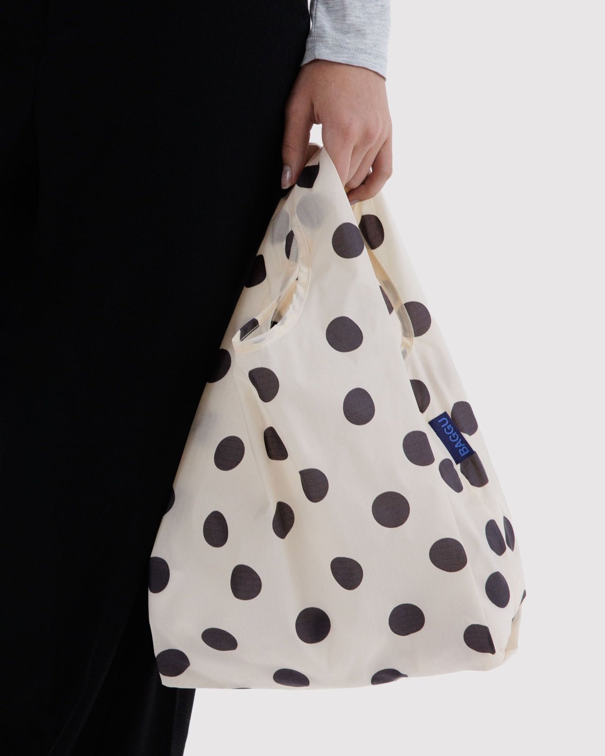 BAGGU - BABY BAGGU Einkaufstasche • Cream and Black Polka Dot - ROSA ECK
