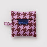 BAGGU - BABY BAGGU Einkaufstasche • Pink Houndstooth - ROSA ECK