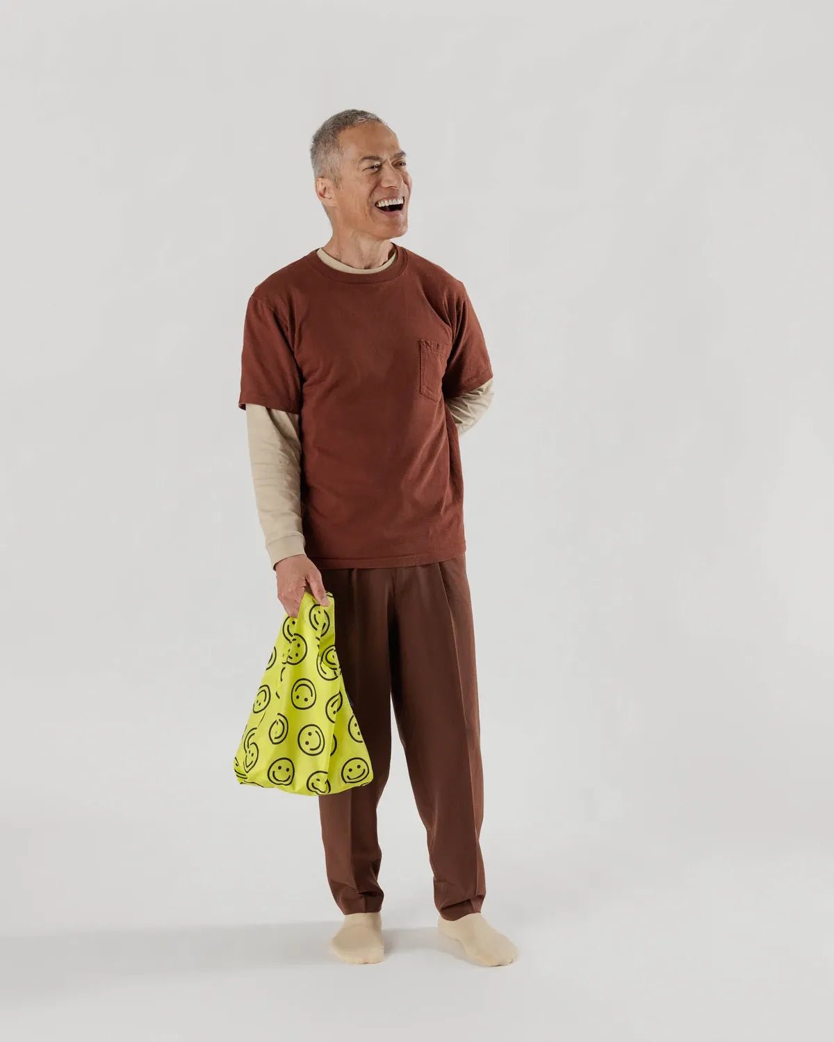 BAGGU - BABY BAGGU Einkaufstasche • Yellow Happy - Tasche - ROSA ECK
