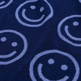 BAGGU - Badetuch aus Bio - Baumwolle • Happy Blue - Handtuch - ROSA ECK