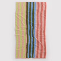 BAGGU - Badetuch • Sherbet Stripe - ROSA ECK