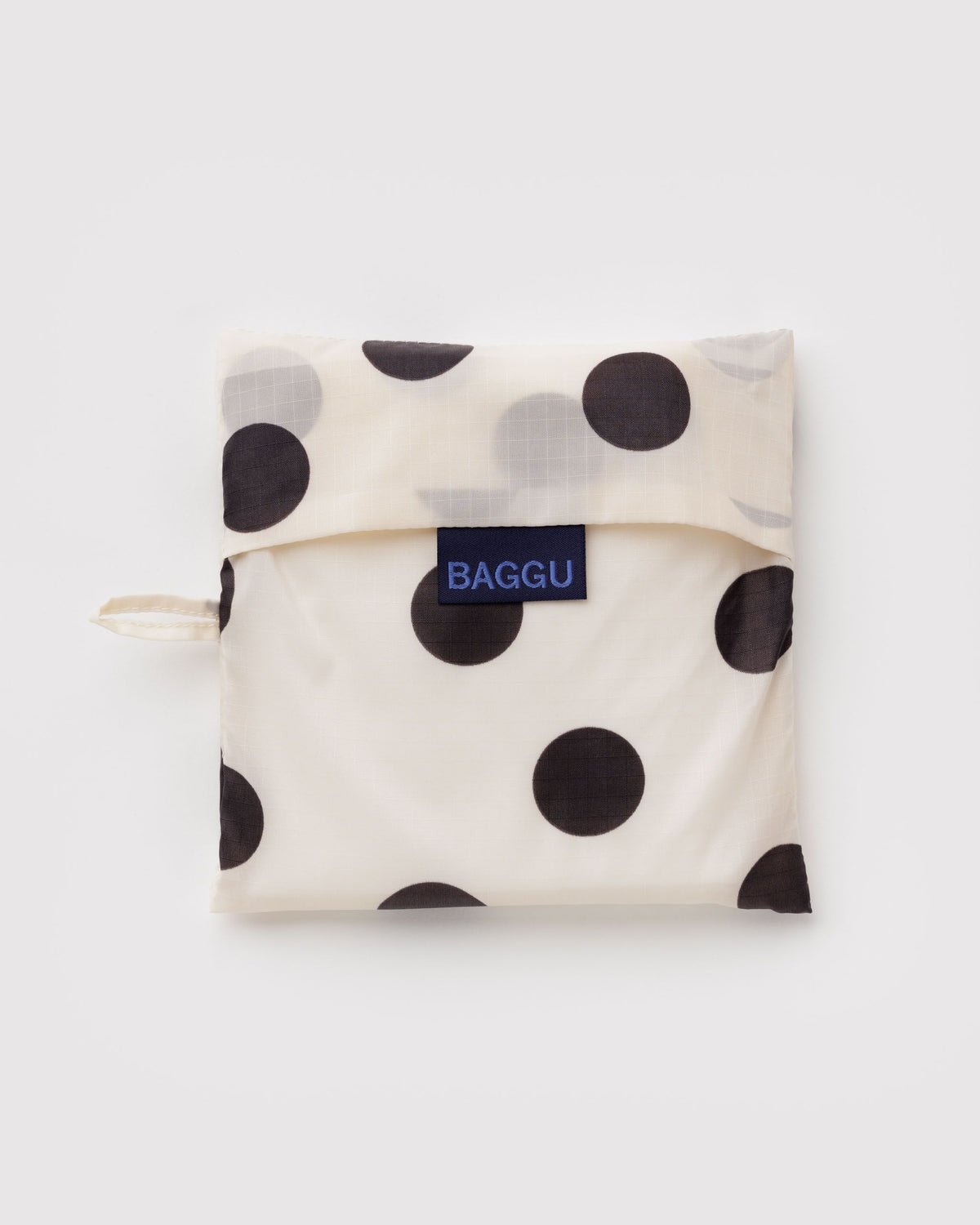 BAGGU - BIG BAGGU Große Einkaufstasche • Cream and Black Polka Dot - ROSA ECK