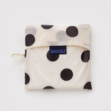 BAGGU - BIG BAGGU Große Einkaufstasche • Cream and Black Polka Dot - ROSA ECK