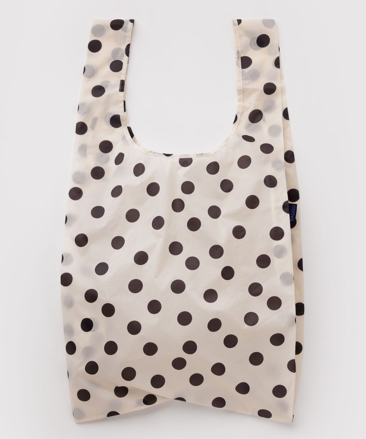 BAGGU - BIG BAGGU Große Einkaufstasche • Cream and Black Polka Dot - ROSA ECK