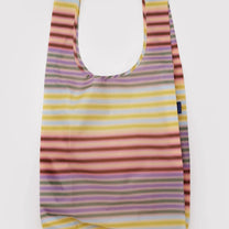 BAGGU - BIG BAGGU Große Einkaufstasche • Gradient Stripe Multi - ROSA ECK
