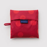 BAGGU - BIG BAGGU Große Einkaufstasche • Red Polka Dot - ROSA ECK
