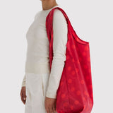 BAGGU - BIG BAGGU Große Einkaufstasche • Red Polka Dot - ROSA ECK