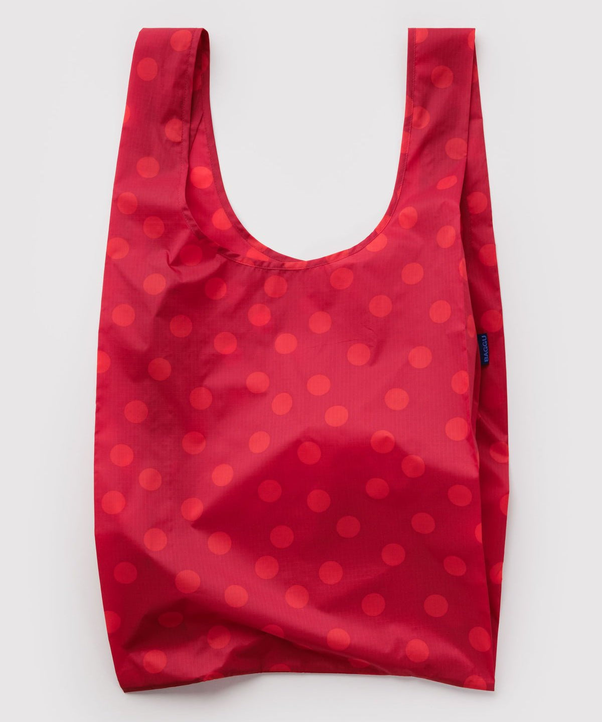 BAGGU - BIG BAGGU Große Einkaufstasche • Red Polka Dot - ROSA ECK