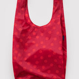 BAGGU - BIG BAGGU Große Einkaufstasche • Red Polka Dot - ROSA ECK