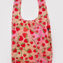 BAGGU - BIG BAGGU Große Einkaufstasche • Strawberry Blossom - ROSA ECK